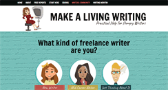 Desktop Screenshot of makealivingwriting.com