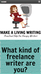 Mobile Screenshot of makealivingwriting.com